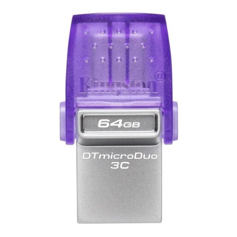 Kingston Pendrive Kingston DataTraveler microDuo 3C 64GB 200MB/S DUAL USB-A + USB-C 3.2 Gen 1 Kingston Pendrive Kingston DataTraveler microDuo 3C 64GB 200MB/S DUAL USB-A + USB-C 3.2 Gen 1