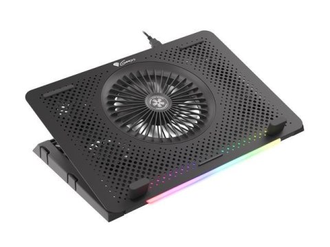 Genesis Podstawka pod notebooka Genesis Oxid 450 15.6" podświetlenie RGB, 5 wentylatorów Genesis Podstawka pod notebooka Genesis Oxid 450 15.6" podświetlenie RGB, 5 wentylatorów