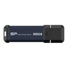 Silicon Power Dysk zewnętrzny SSD Silicon Power MS60 500GB USB 3.2 Gen2 600/500 MB/s Niebieski