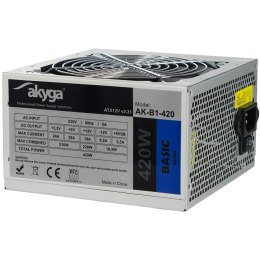 AKYGA Zasilacz ATX 420W Akyga Basic AK-B1-420 Fan12cm P4 3xSATA