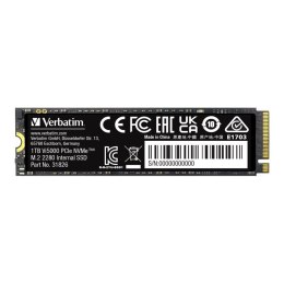 Verbatim Dysk SSD Verbatim Vi5000 1TB M.2 PCIe Gen4 NVME 2280 (5000/4500 MB/s)