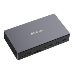 Verbatim Stacja dokująca Verbatim USB-C Pro CDS-17 3xHDMI 2xDP RJ-45 5xUSB 2xUSB-C SD microSD DC audio