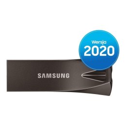 SAMSUNG Pendrive Samsung BAR Plus 2020 256GB USB 3.1 Flash Drive 400 MB/s Titan Gray