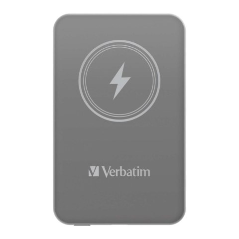 Verbatim Powerbank Verbatim Charge 'n' Go Magnetic Wireless 5000mAh USB-C PD 3.0 Grey