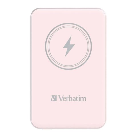 Verbatim Powerbank Verbatim Charge 'n' Go Magnetic Wireless 5000mAh USB-C PD 3.0 Pink