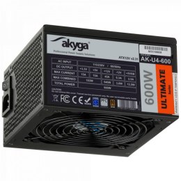 AKYGA Zasilacz ATX 600W Akyga Ultimate AK-U4-600 80+ Bronze Fan12cm P8 6xSATA