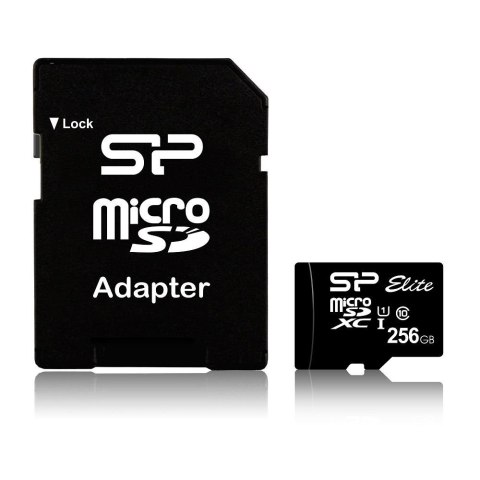 Silicon Power Karta pamięci microSDXC Silicon Power Elite 256GB Class 10, UHS-I, U1 + adapter SD