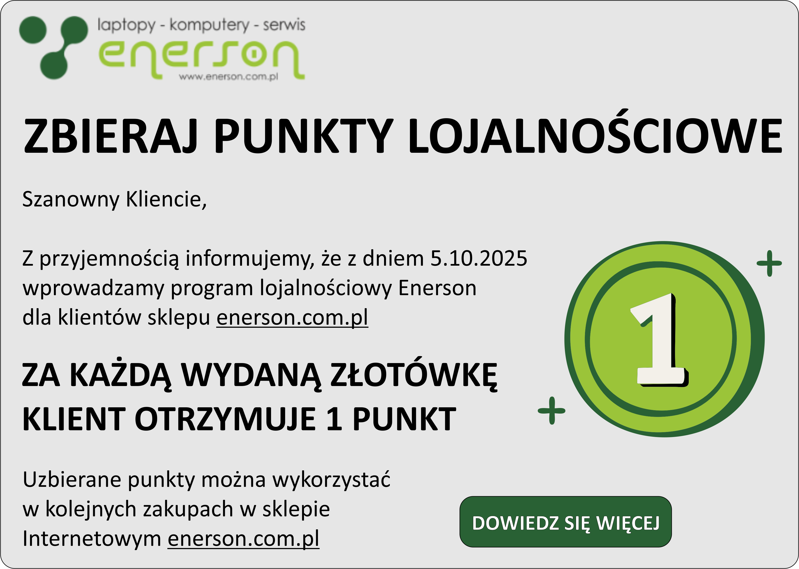 Rusza nasz program lojalnościowy!